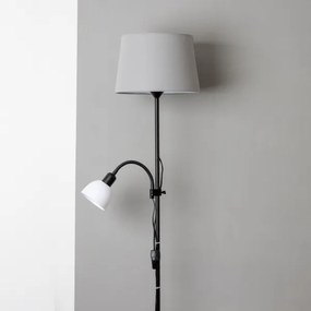 Brilagi - Lampada da terra CERIA 2 in 1 1xE27/100W/230V + 1xE14/25W nero/grigio