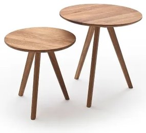 Set di 2 tavolini da salotto VEYLOR in rovere