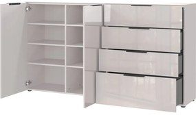 Cassettiera bassa color crema 184x102 cm Oakland - Germania
