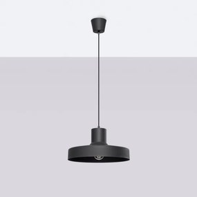 Sollux SL.1703 - Lampadario a sospensione con filo BILO 1xE27/15W/230V diametro 35 cm nero