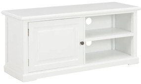 Mobile Tv Bianco 90x30x40 Cm İn Legno /
