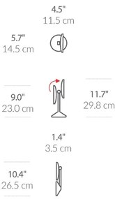 Specchio per make-up con illuminazione/con ingrandimento (10x) ø 12 cm Travel – simplehuman