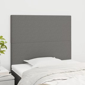 Testiere 2 Pz Grigio Scuro 100x5x78/88 Cm İn Tessuto /