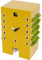 Orologio a cucù da tavolo o parete giallo Urban Cuckoo Progetti