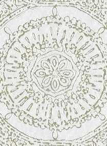 Arte International Carta da parati Rondo - Weiß/ Gold