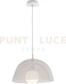 Lampadario a sospensione harem bianca 1 luce attacco e27 37x37x150cm