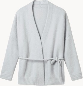 Cardigan in stile kimono da donna in misto seta e cashmere Bouclé, varie misure