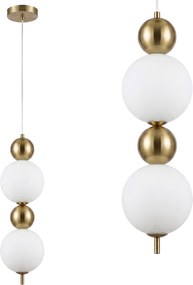 Lampada a sospensione a LED LHJ116-2CP oro spazzolato