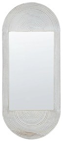 Specchio da parete legno bianco sporco 56 x 130 cm BRIANT Beliani