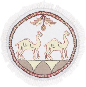 Agra Tappeto 50 x 50 (Indian) Annodato A Mano