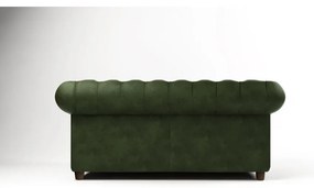 Divano in velluto verde scuro 184 cm Cambridge - Ropez