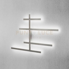 Rake axl - applique da parete a led 3000k 8424lm 10,2 anticato-acci...
