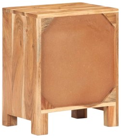 Comodino 40x30x50 cm in Legno Massello di Acacia