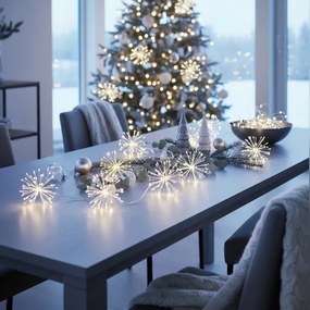 Brilagi - Catena luminosa natalizia LED da esterno 150 LED 5 m IP44 bianco freddo effetto fuochi d'artificio