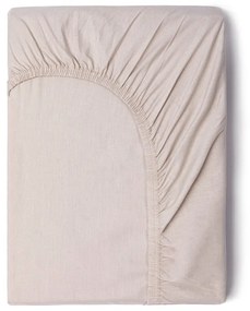 Lenzuolo elastico di cotone beige, 140 x 200 cm - Good Morning