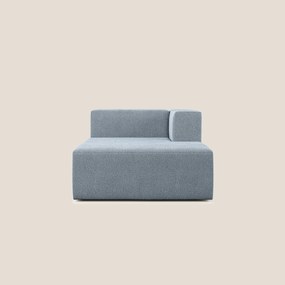 Nettuno modulo chaise longue in morbido tessuto bouclè T07