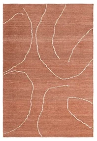 Gesso Juta Tappeto 140x200 Terracotta/Off-White - Ferm Living