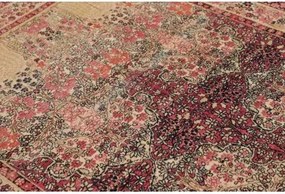 Antik Floreale Rosso Scuro Avorio 138x206 Cm