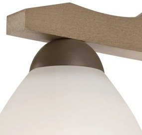 Lampadario a soffitto ADRIANO 3xE27/60W/230V faggio