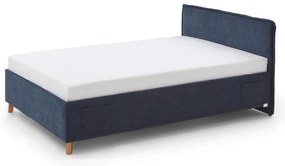 Letto da bambini blu scuro imbottito rete non inclusa 120x200 cm Fun – Meise Möbel