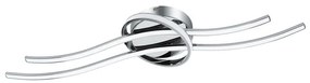 Plafoniera LED Selvina argento IP20 bianco caldo EGLO