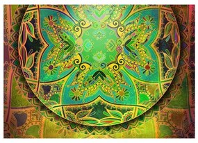 Fotomurale adesivo Mandala: Emerald Fantasy