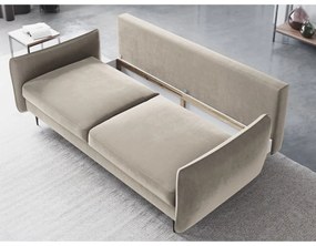 Divano letto beige con contenitore Vermont - Cosmopolitan Design