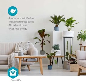 Nedis COOL116CWTW - Condizionatore 65W/230V Wi-Fi Tuya bianco + telecomando