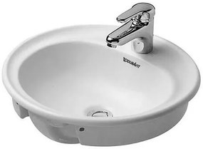 Lavabo 48 cm da Incasso soprapiano Monoforo con troppopieno bianco Manua 5220480000 Duravit