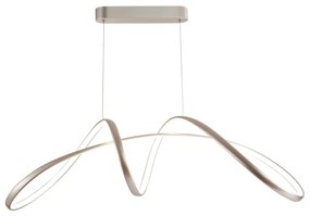 Lampadario LED moderno Mindy grigio, luce naturale 2700 lumen, NOVECENTO