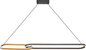 Zuma Line P241145502A - Lampadario LED a sospensione su cavo RAVON 2xLED/40W/230V nero/oro