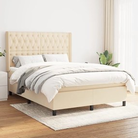 Giroletto A Molle Con Materasso Crema 140x19 Cm İn Tessuto /