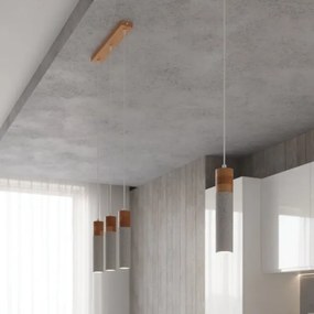 Sollux SL.0965 - Lampadario a sospensione con filo ZANE 1xGU10/40W/230V calcestruzzo/legno