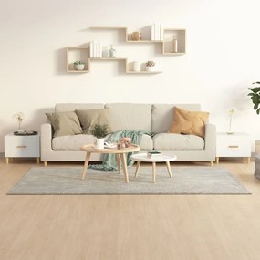 Tavolini Da Salotto 2 Pz Bianchi 50x50x40 Cm Legno Multistrato /