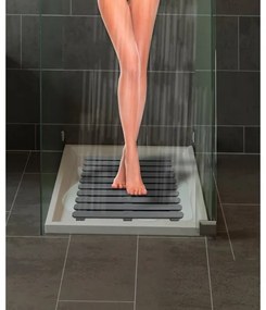 WENKO 22947100-Tappetino doccia per interni ed esterni 55x55 cm grigio