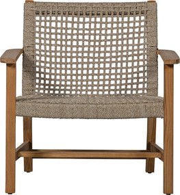 Sedia da giardino in legno di colore beige e naturale Copper - Exotan