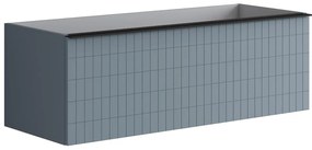 Mobile da bagno sotto lavabo Pixel grid indaco L 120 x H 40 x P 45.5 cm 2 cassetti, lavabo non incluso