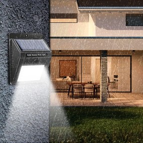 Faretto Solare da parete a LED 1200mAH con sensore di movimento...