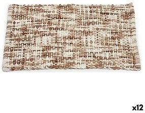 Tappeto da bagno 50 x 80 cm Beige (12 Unità)