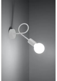 Sollux SL.1430 - Applique LOOP 1xE27/15W/230V bianco
