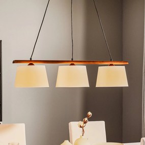 Lamkur Lampada a sospensione Sweden, 3 luci, rovere noce