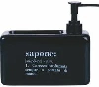 Dispenser scritta sapone 840 ml nero Victionary