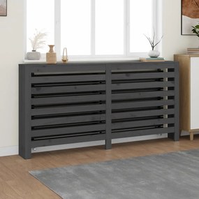 Copertura Termosifone Grigia 169x19x84 Cm Legno Massello Pino /