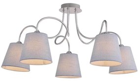 Lampadario a sospensione con supporto rigido LUK 5xE14/40W/230V