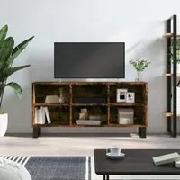 Mobile Porta TV Rovere Fumo 103,5x30x50 cm in Legno Multistratocod mxl 80846