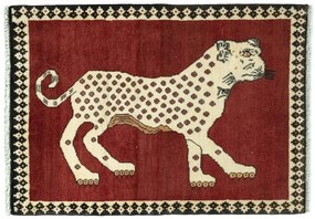 Gabbeh Tappeto persiano 120x90 Rosso (Iran) Annodato A Mano