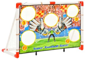 Set Porta da Calcio per Bambini con Pannello 120x51x77,5 cm