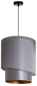 Duolla - Lampadario a sospensione con filo PARIGI 1xE27/15W/230V diametro 40 cm argento/oro