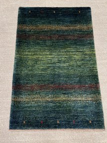 Loribaft Tappeto persiano 100 x 70 Verde (Iran) Annodato A Mano
