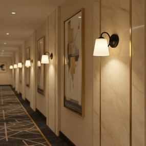 Lampada da parete PAFOS 1xE27/15W/230V nera